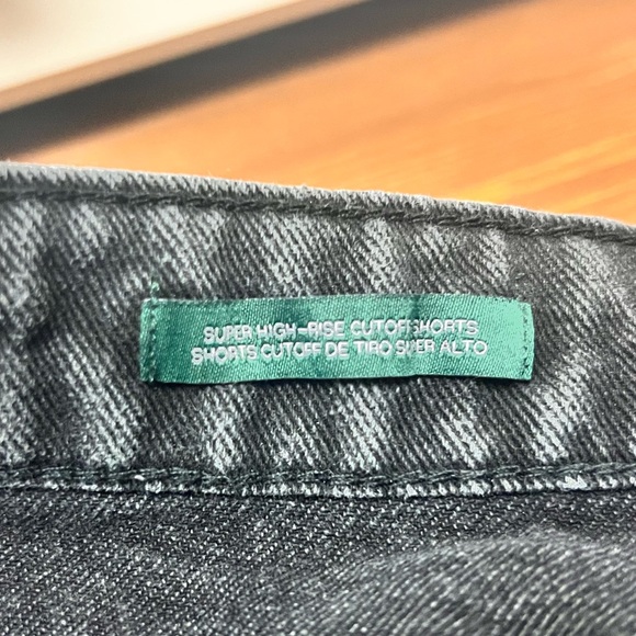 SOLD! wild fable high waist black jean shorts - Picture 4 of 4